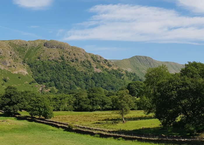 View of Grey Crag from Stone Cottage